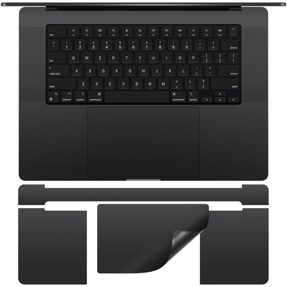 CaseBuy front packaging showing the Space Black 3-in-1 skin and model compatibility