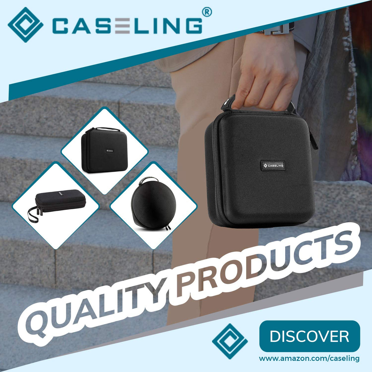 Shockproof and dustproof Caseling hard case guards gear on rugged trips