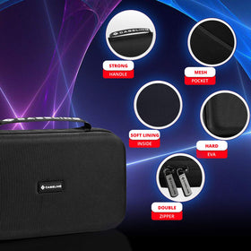 Water resistant seal on Caseling hard case keeps optics safe in light rain