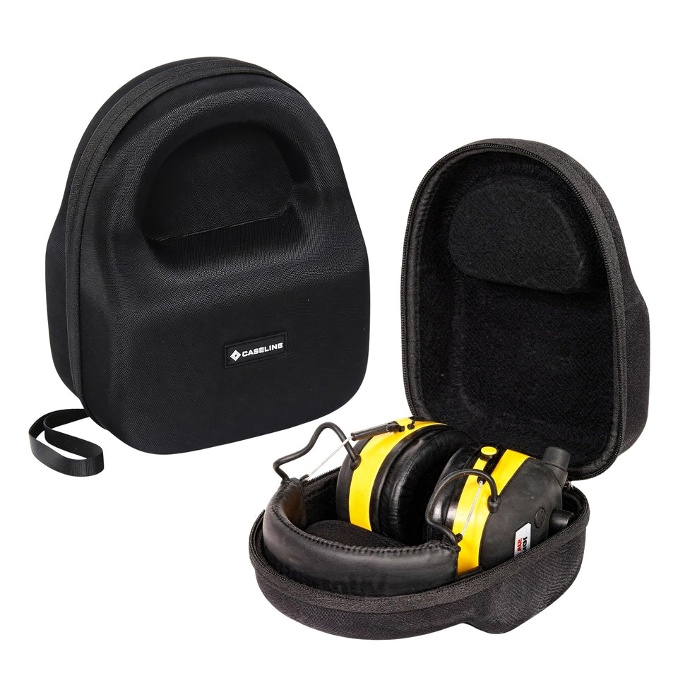 Caseling ear muff case for 3M WorkTunes Connect protects your headset on the go.