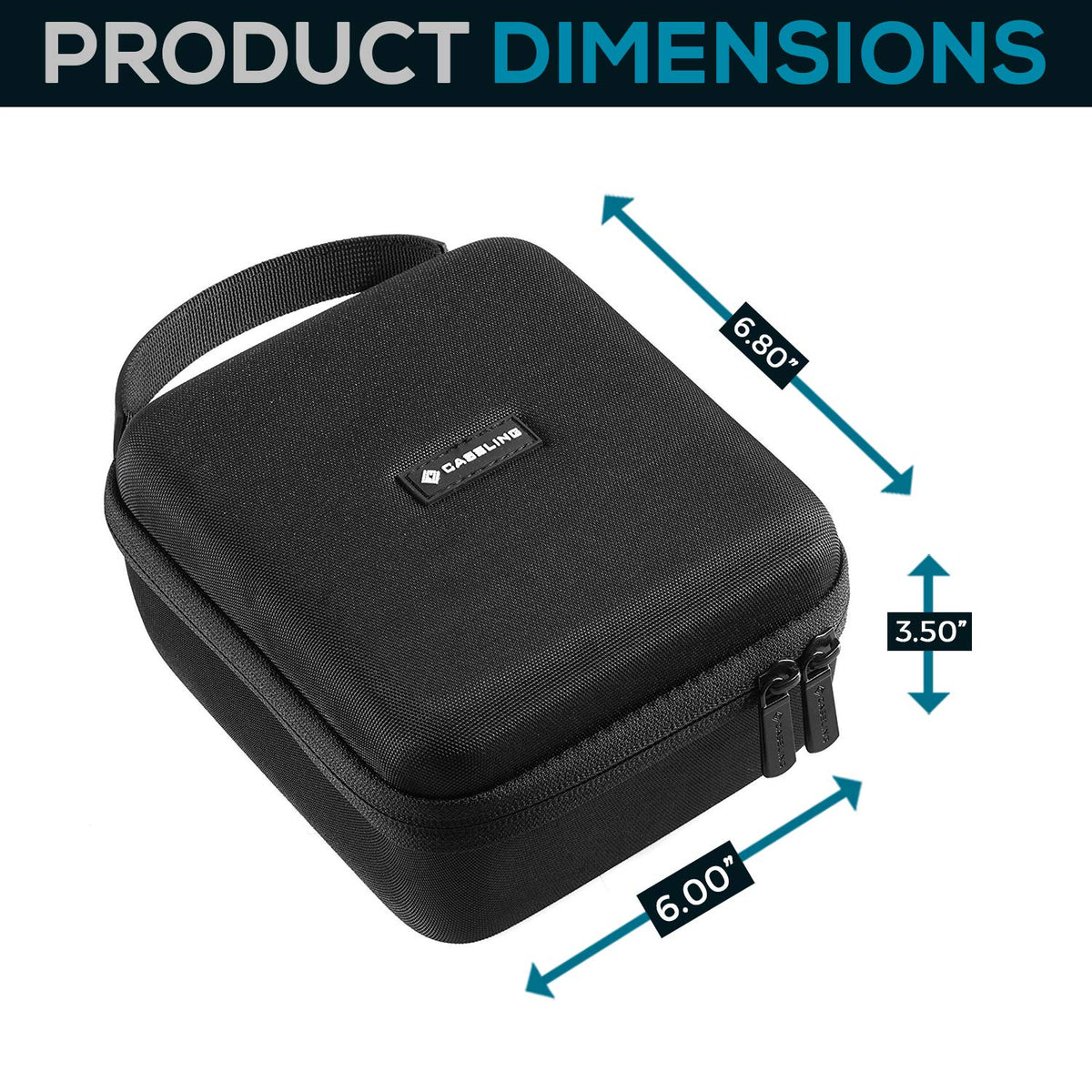 Caseling Nikon 7576 Monarch 5 hard case interior shows mesh pocket for accessories
