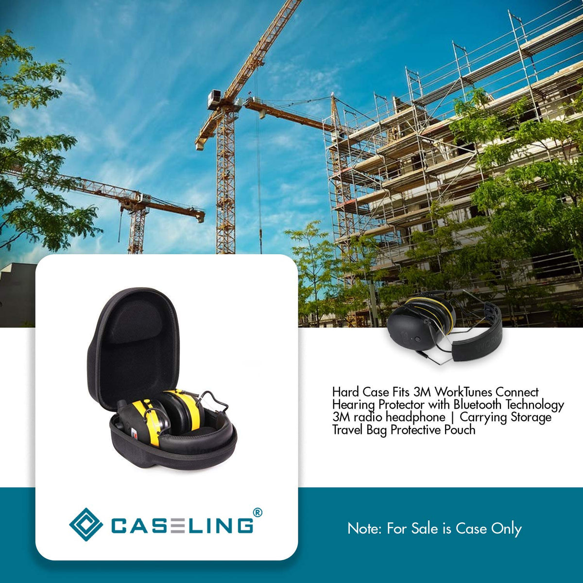 Caseling wrist strap enhances portability for quick transport.