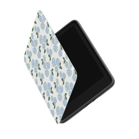 Casely back hand strap in use for comfortable one-handed reading
