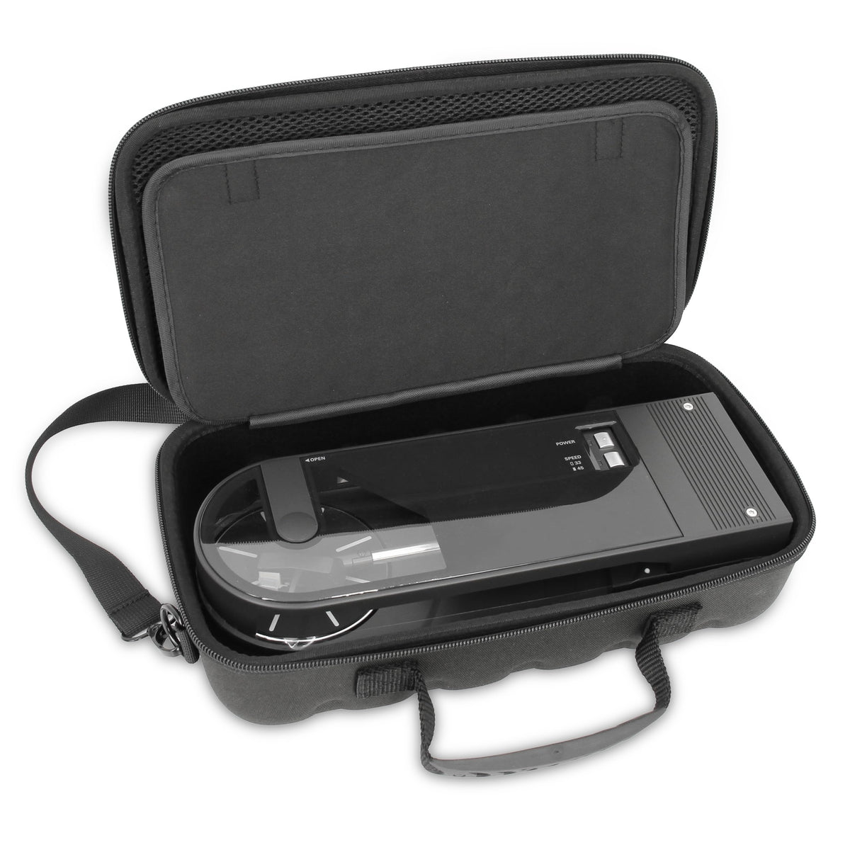 CASEMATIX front view of closed case showing compact protection and portability