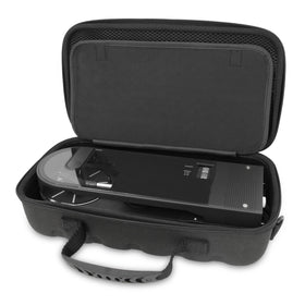 CASEMATIX model wearing shoulder strap showing hands-free transport benefit