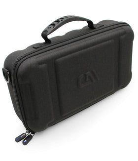 CASEMATIX side view highlighting rubber handle and adjustable shoulder strap comfort