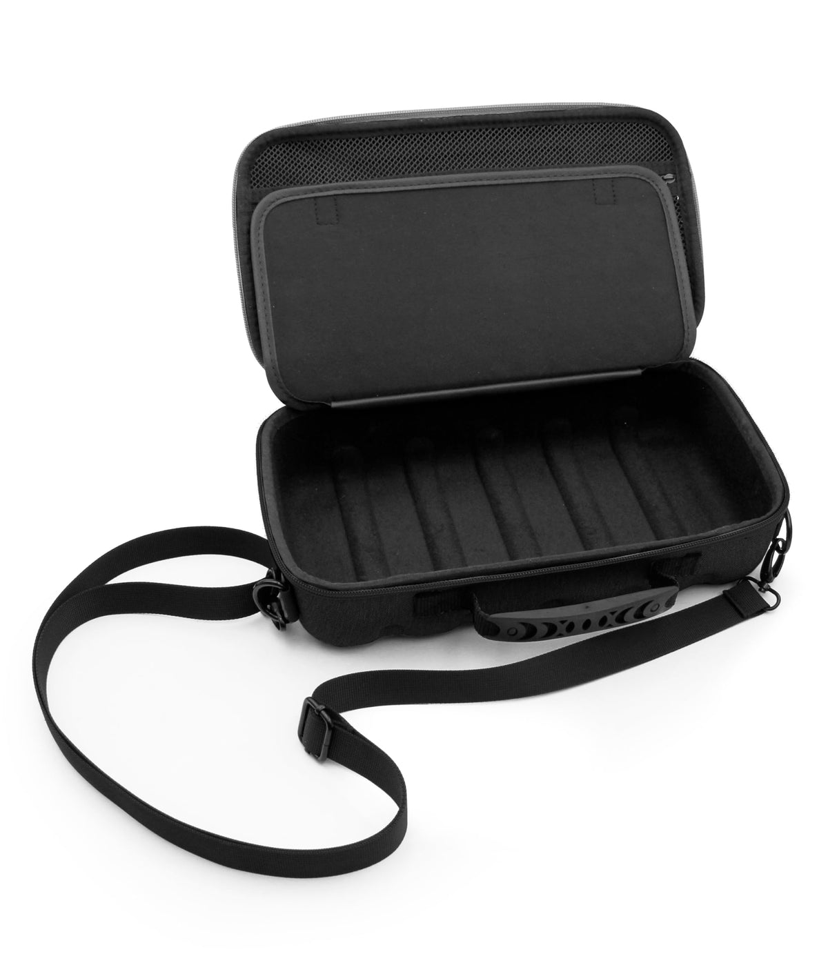 CASEMATIX case stored in car trunk illustrating travel-ready convenience