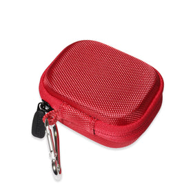 CaseSack candy apple red zipper case for earbuds storage