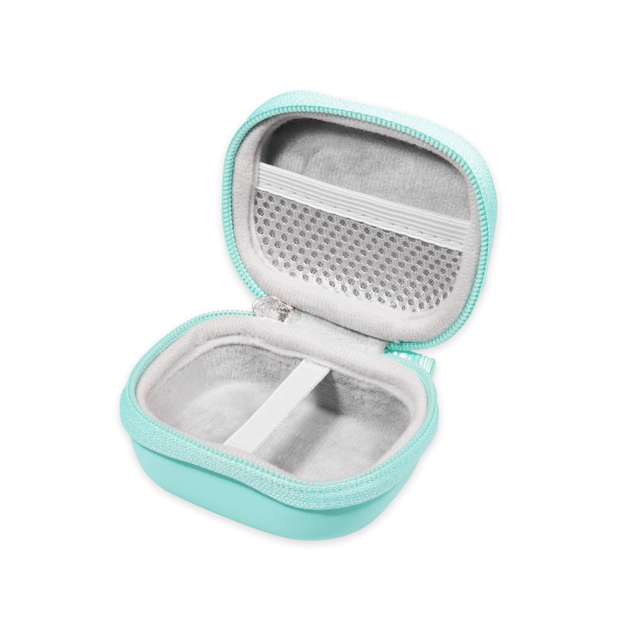 CaseSack compact organizer mint case provides quick access to charger cable.