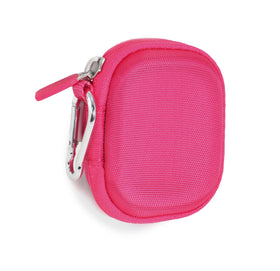 CaseSack case for JLab Go Air Pop pink offers lightweight transport and quick access.