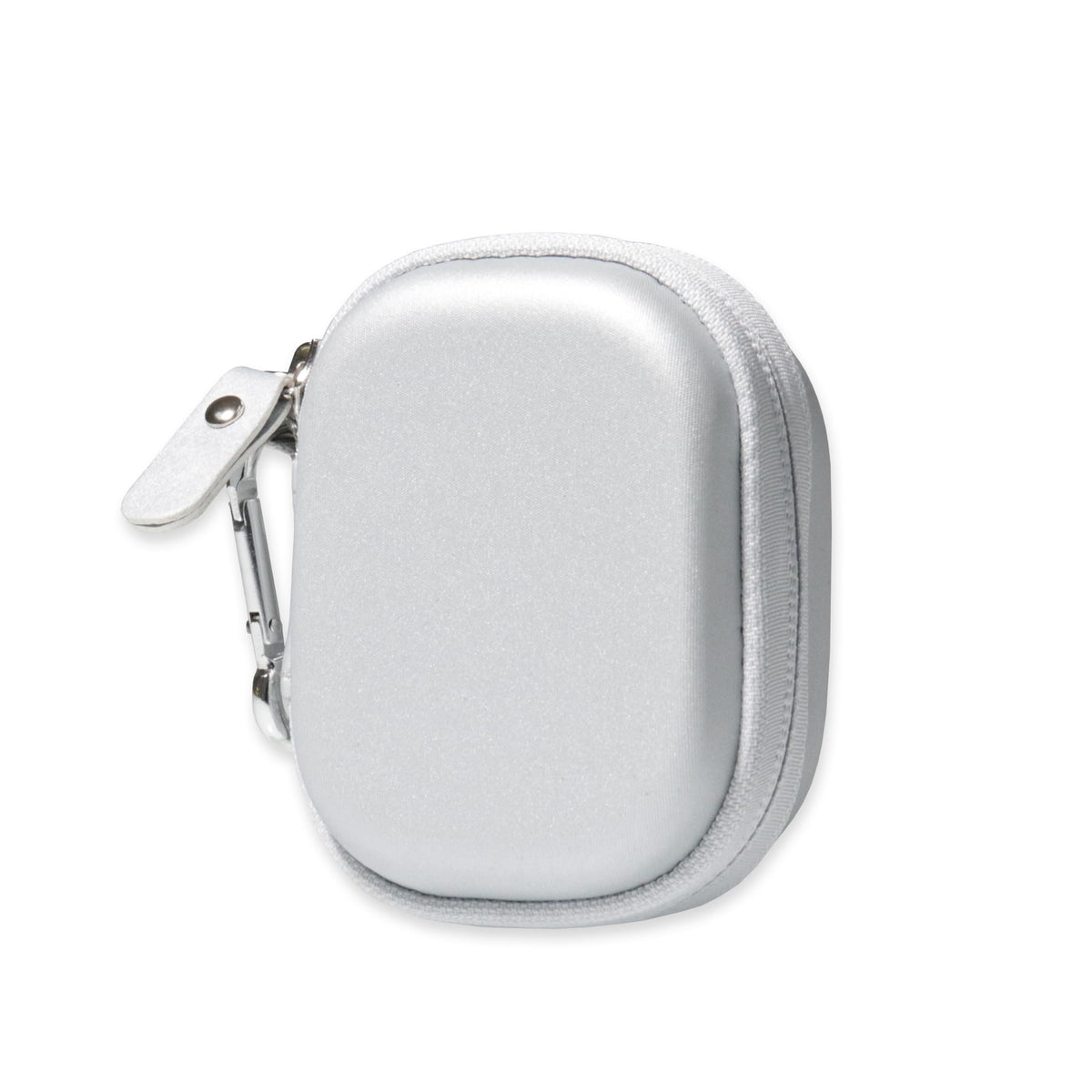 Elastic strap secures earbuds tightly inside the CaseSack case for quick, secure storage