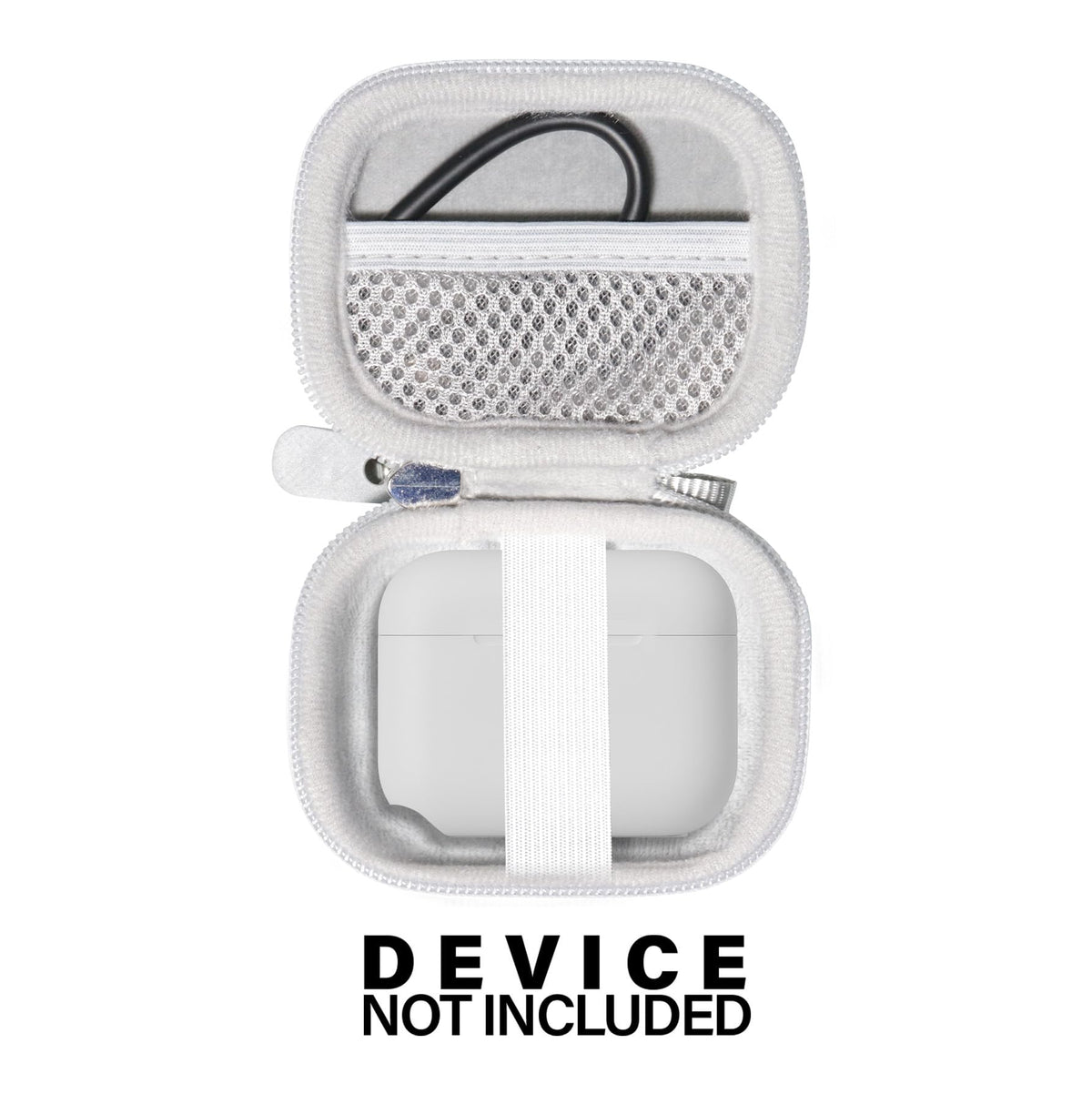 Casesack water-resistant shell shields gear from splashes and light rain.