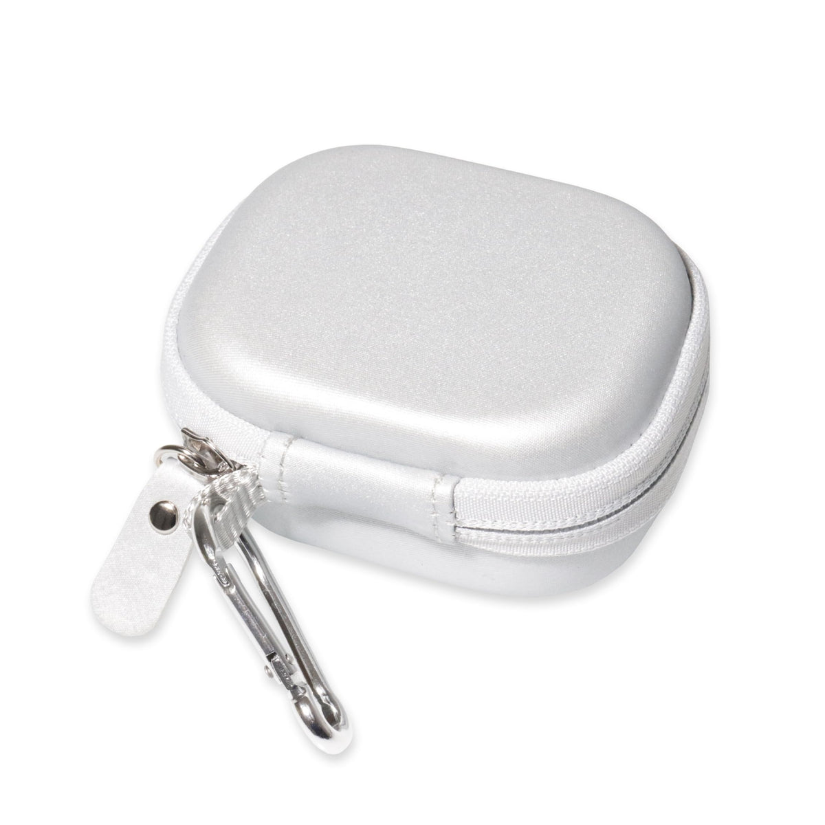 Casesack white charger-cord organizer keeps cords tidy and accessible.
