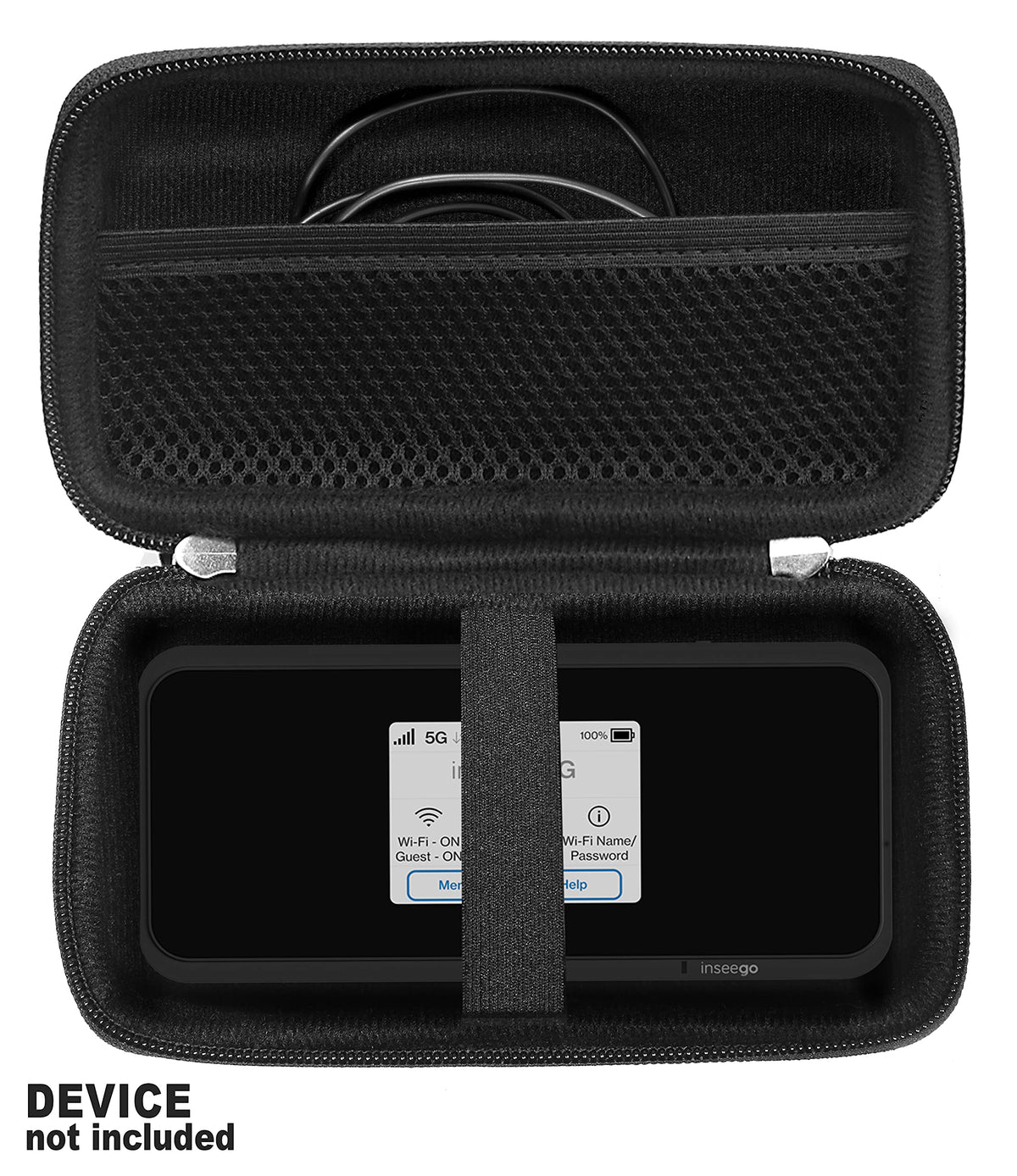 CaseSack closeup of PEVA lining and reinforced zipper for dependable protection