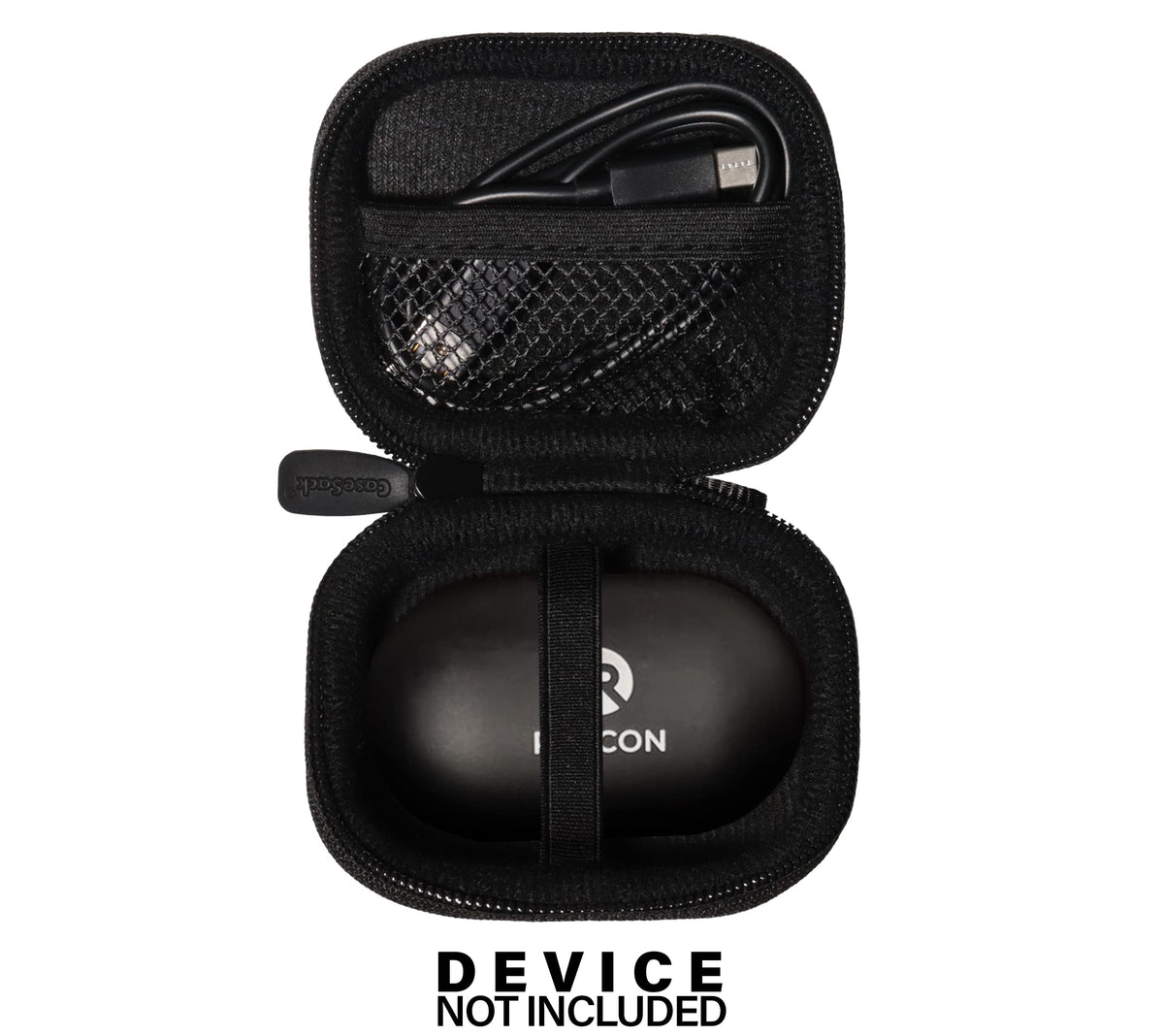 CaseSack held in hand demonstrating compact size and easy portability