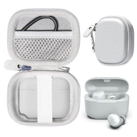 Casesack JLab Go Pop+ case with compact organizer protects earbuds on the go.