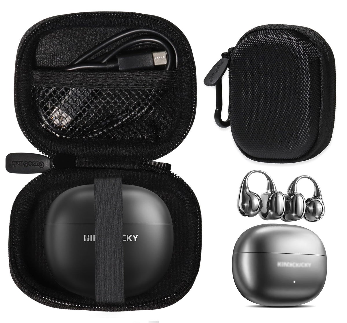 Casesack King Lucky i121 case closed view protects earbuds and keeps items organized