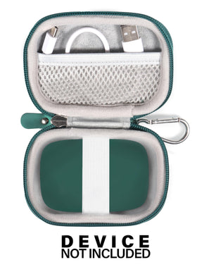 CaseSack open with digital display visible showing easy battery check benefit