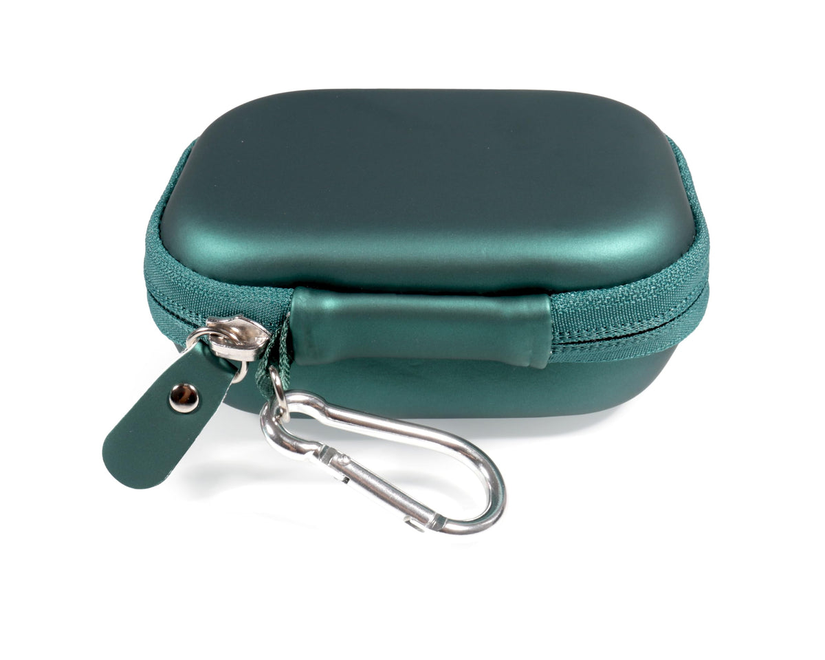CaseSack held in hand showing compact size and portability benefit