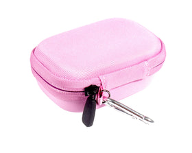 CaseSack pink in a purse demonstrating easy carry and travel convenience