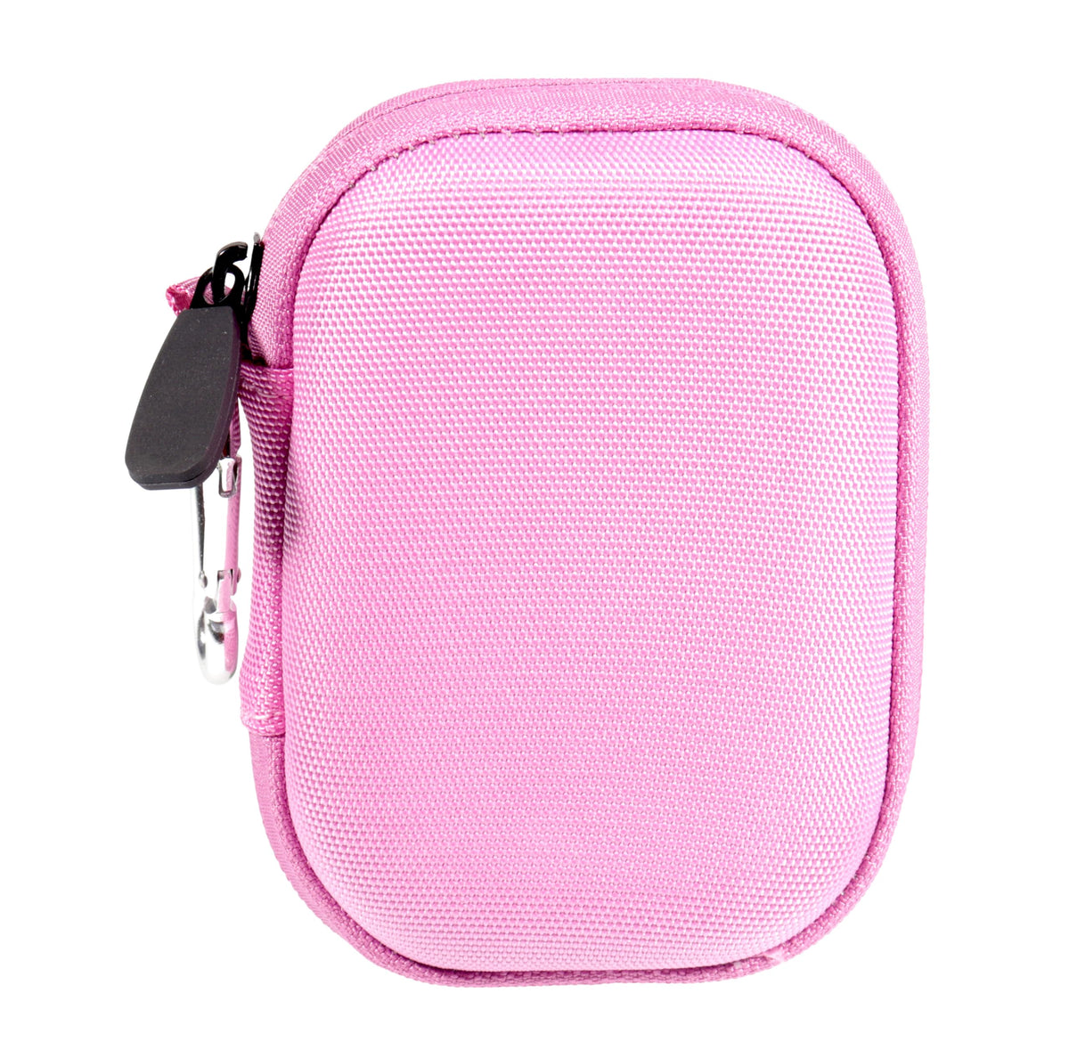 CaseSack pink open interior displaying soft lining and storage benefit