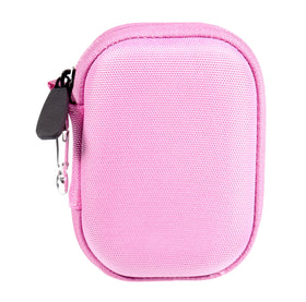 CaseSack pink open interior displaying soft lining and storage benefit
