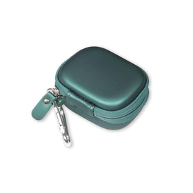 Semi-hard zipper design provides durable protection during travel.