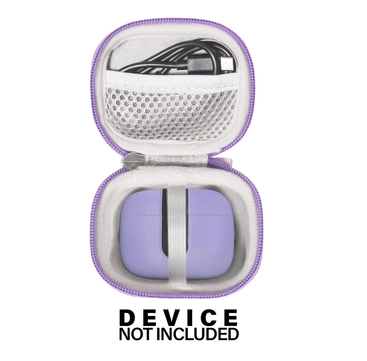 CaseSack Tagry X08 purple case with mesh pocket for accessories.
