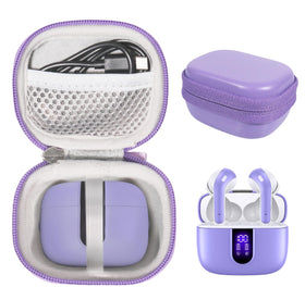 CaseSack Tagry X08 purple case protects earbuds on the go.