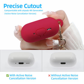 CASEFUN AirPods 4 case includes carabiner and cleaning kit.