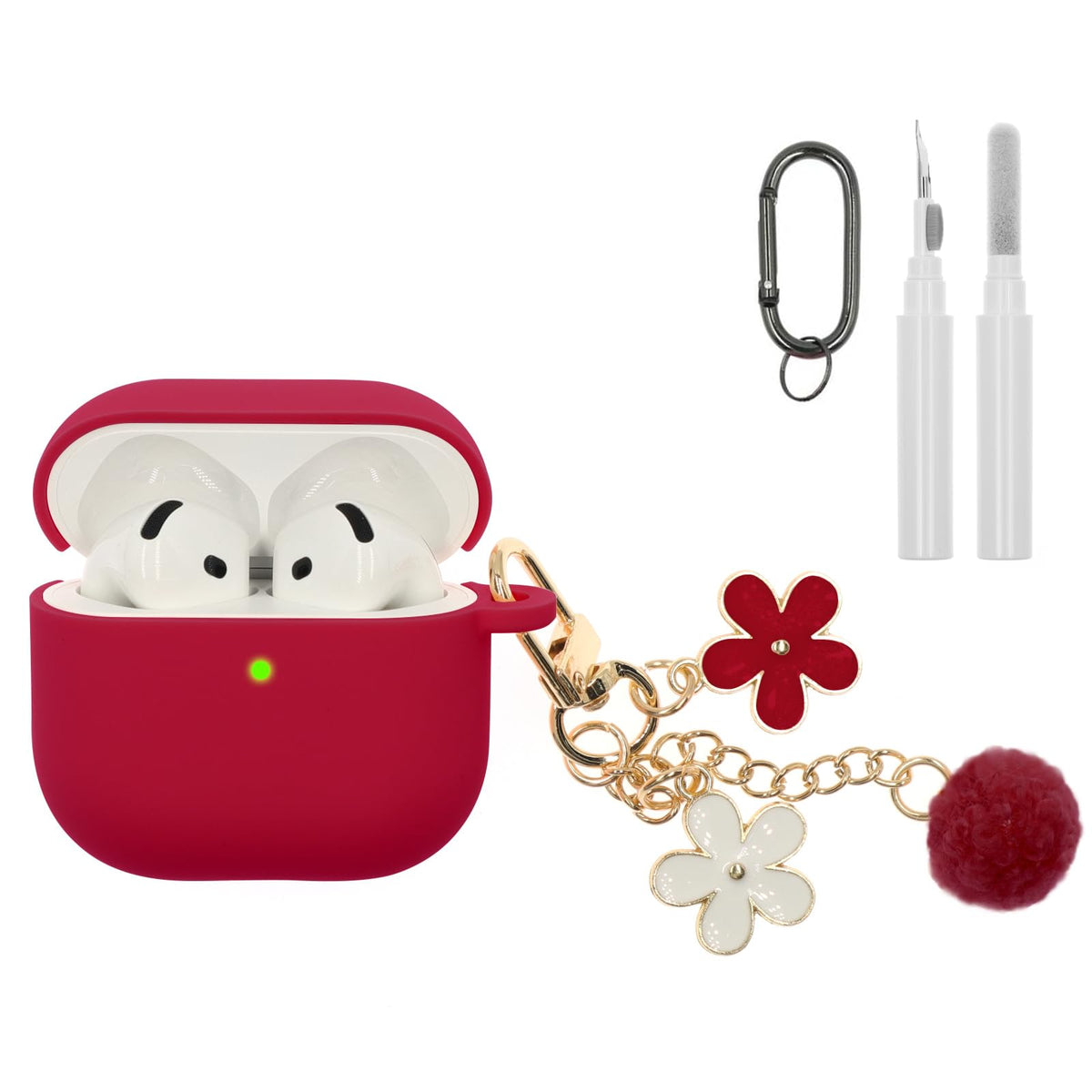 CASEFUN AirPods 4 case in soft silicone protects daily use.