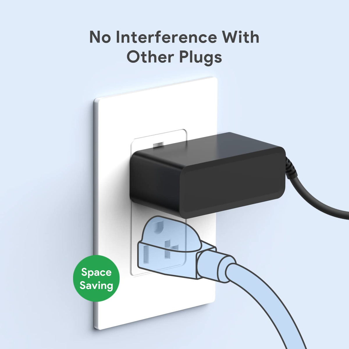 CASIMY 12V 3A charger with fireproof PC housing for safety and durability