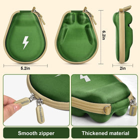 Casmilee 1680D nylon case in green provides rugged protection