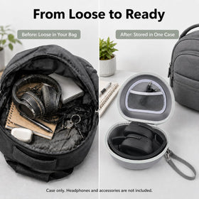 casmilee box-only case not including headphones or earbuds