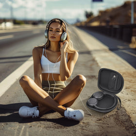 casmilee with cables and earbuds neatly organized offering tangle-free storage