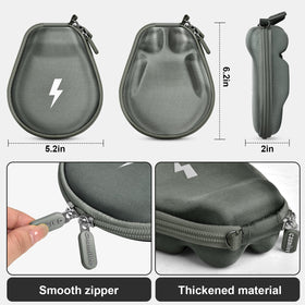 casmilee case open with charging cable in pocket showing tangle-free benefit