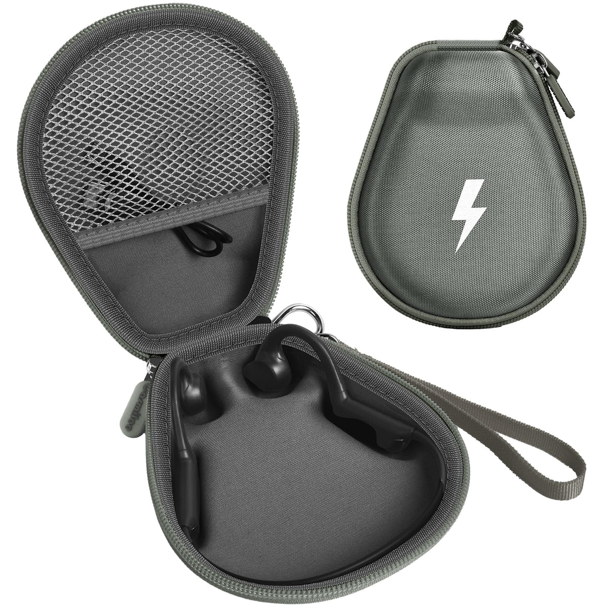casmilee case front view showing grey shell and protective benefit