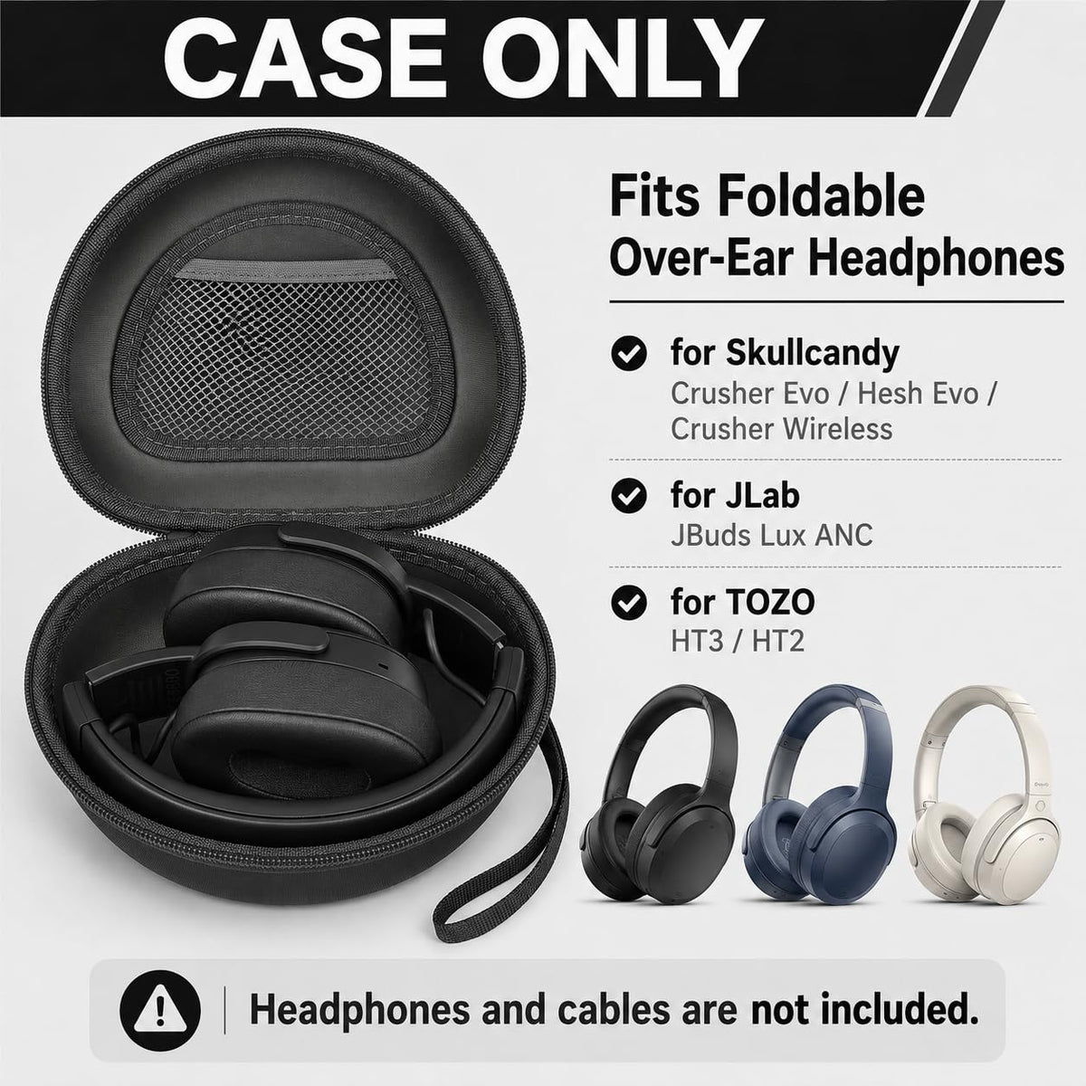 Casmilee anti-drop material protects headphones from bumps during commutes