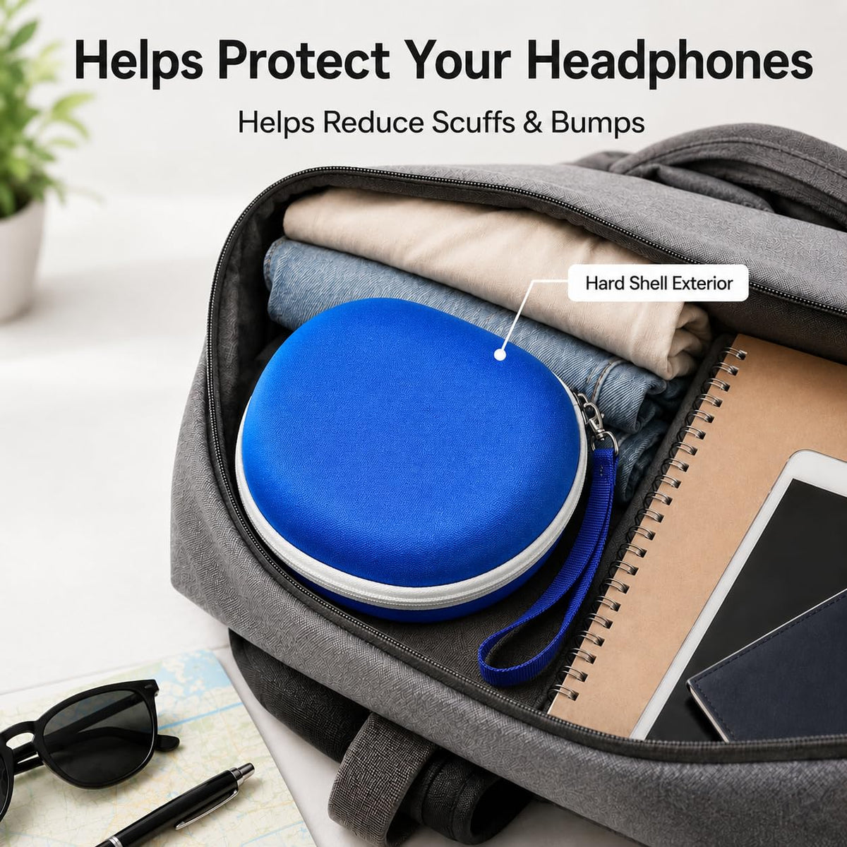Box-only packaging; headphones not included with the case