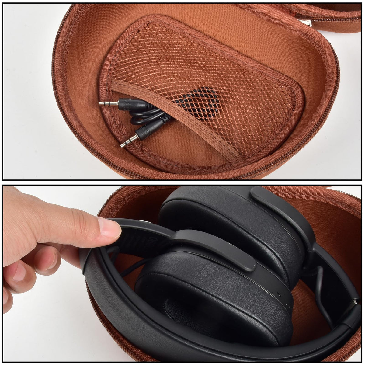 Casmilee headphone case features durable padding for safe transport.