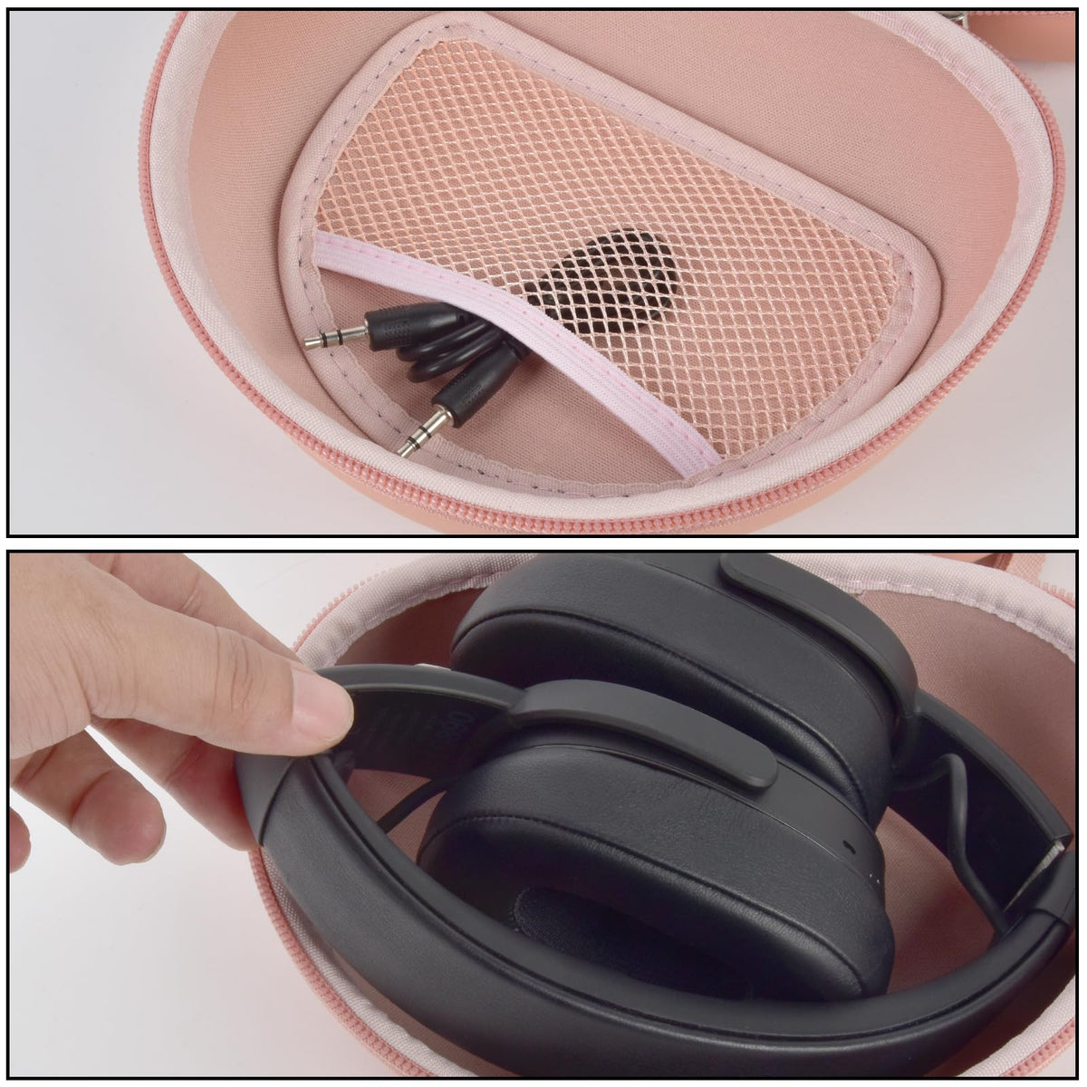 CasMilee pink hard shell case provides durable protection against bumps