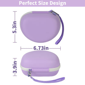 Casmilee case showing removable hand strap for easy carry during travel.