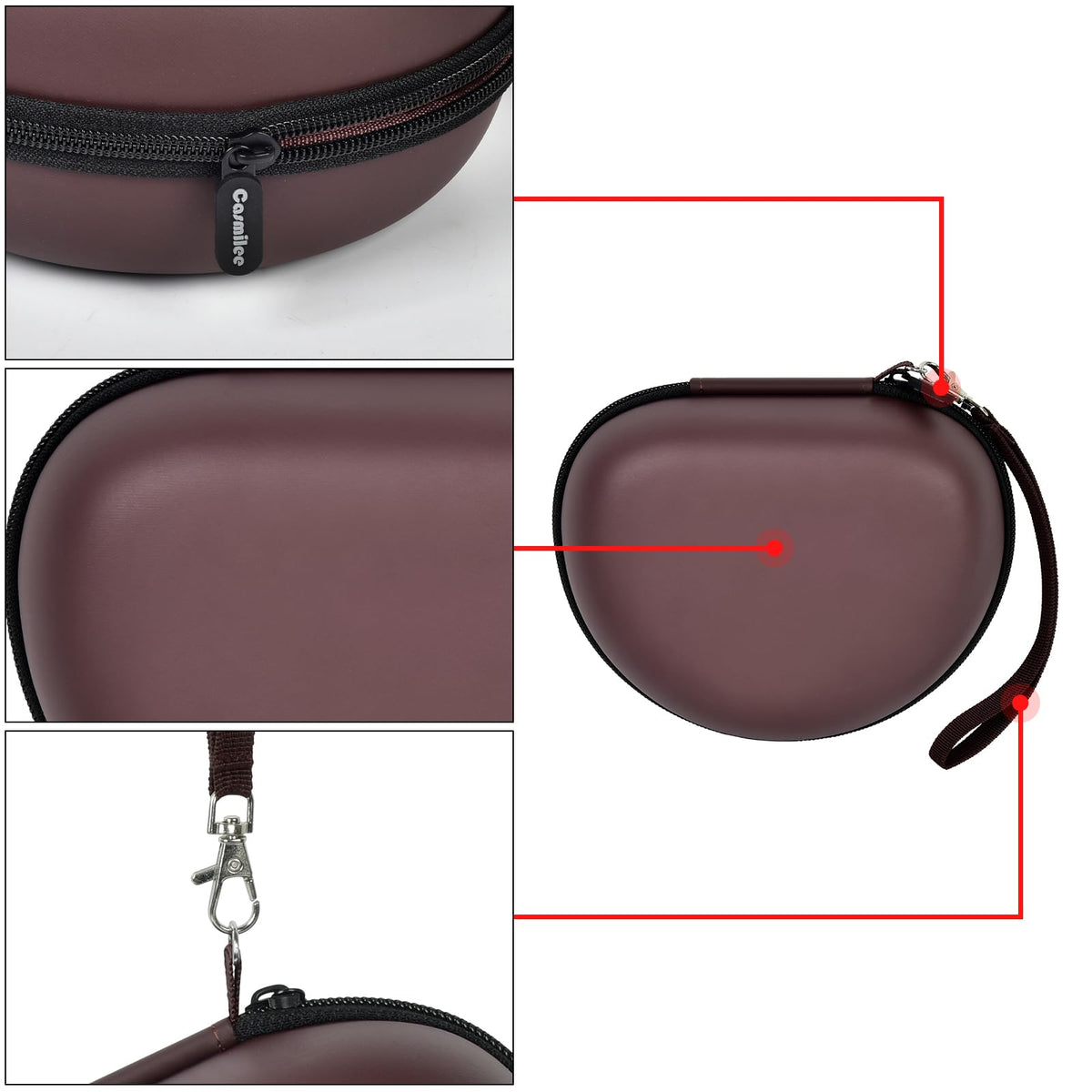casmilee removable hand strap for easy carrying