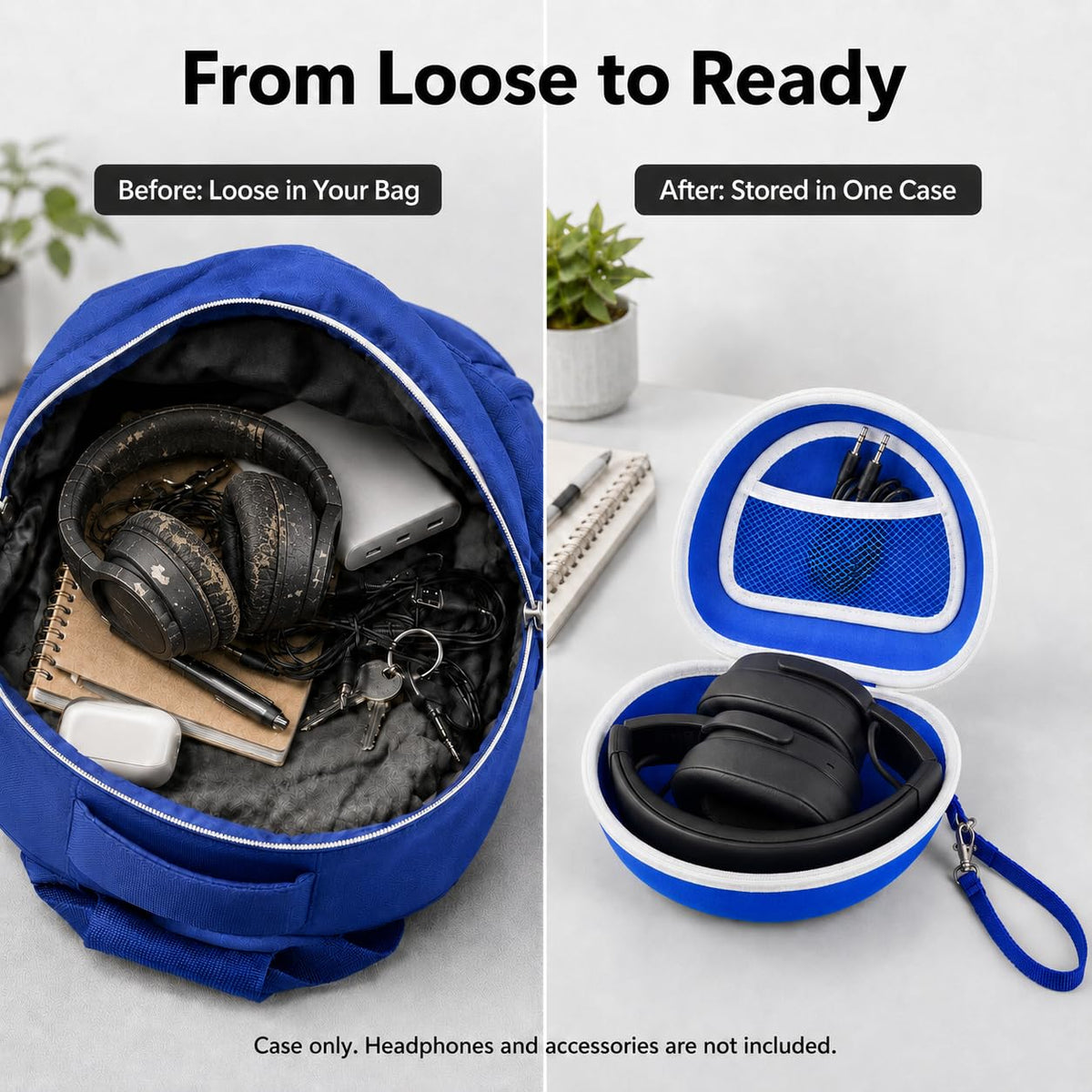 Travel-friendly case that fits in bags without bulk