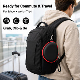 casmilee travel-ready box for compact storage of headphones