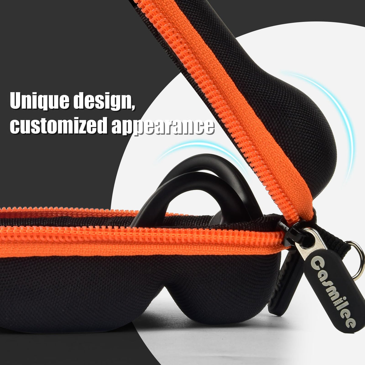 casmilee soft anti-scratch lining and mesh pocket protecting gear