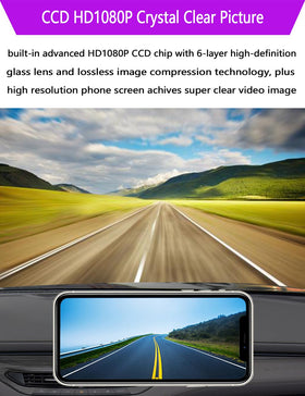 Casoda close-up of glass lens emphasizing sharper 1080P image benefit