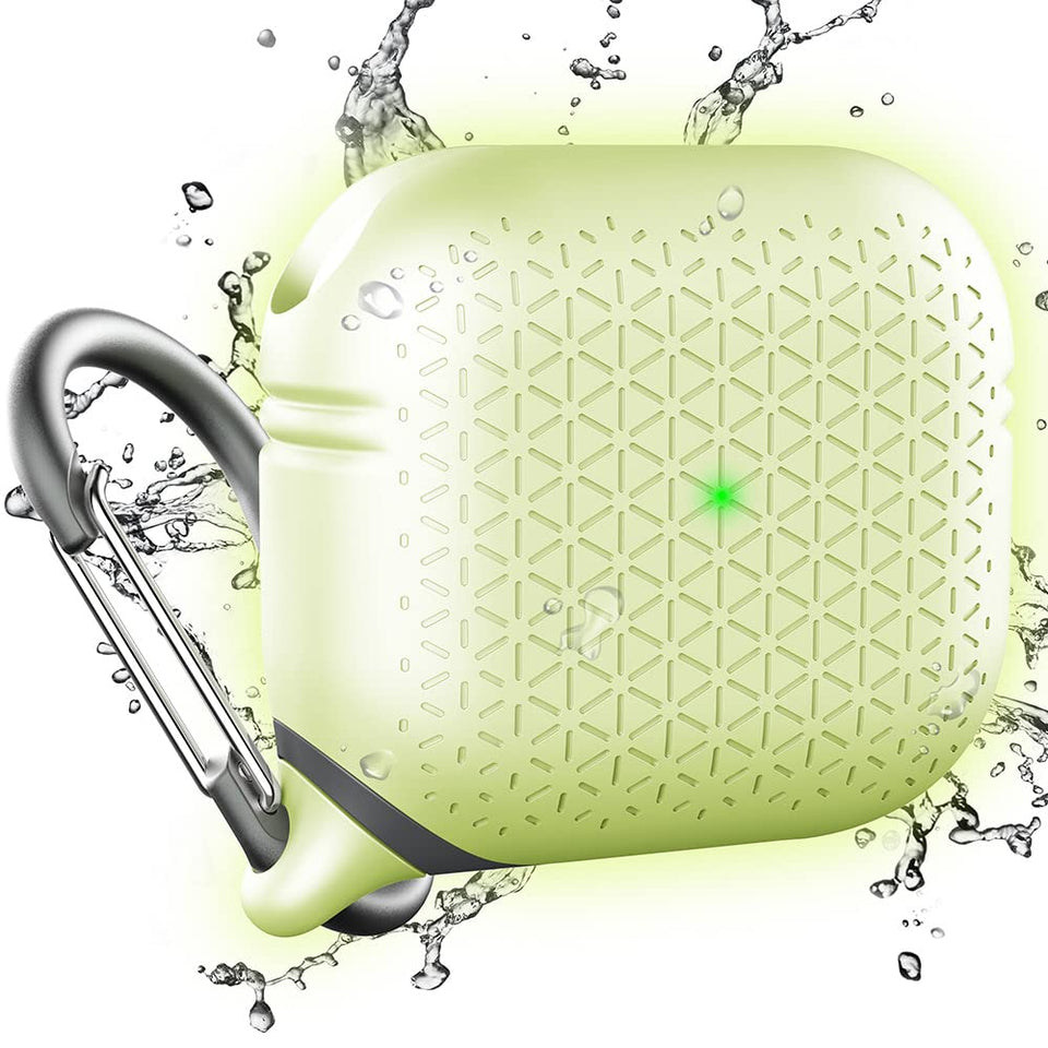 Catalyst front view showing snug AirPods 3 fit and secure protection