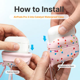 Catalyst AirPods Pro 3 case with carabiner for quick attachment on the go.
