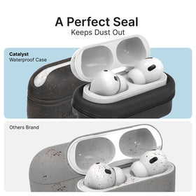 Catalyst AirPods Pro 3 case slim ergonomic profile fits pockets easily.